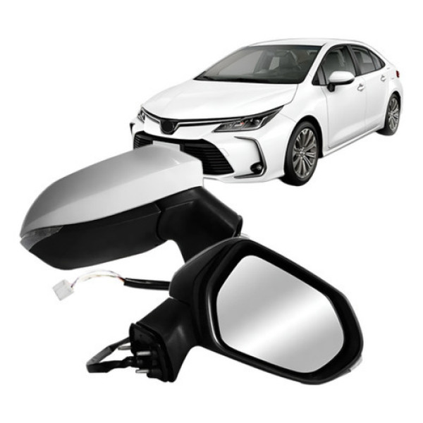 Retrovisor Corolla 2020 2021 Elétrico Retrátil Com Pisca