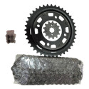 Kit Relação Transmissão Cb250f Twister C/rete Vaz 2016/2020 Preto