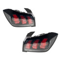 Par Lanterna Peugeot 208 Ano 2020 2021 2022 2023 Ambos Lados Transparente