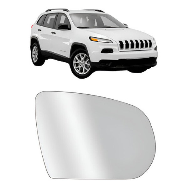Lente Retrovisor Cherokee 2014 2015 2016 2017 C/ Aquecimento