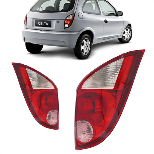 Lanterna Traseira Celta 2007 A 2015 Bicolor