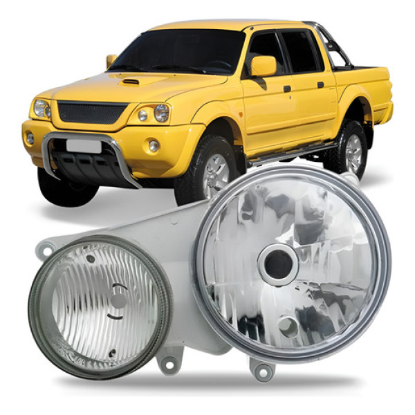Farol L200 2003/2010 Pajero Sport 2004/11 Foco Duplo Oferta Esquerdo/motorista