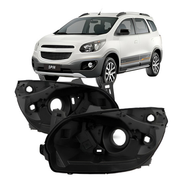 Par Carcaça Farol Spin 2012 2013 2014 2015 2016 Eletrico