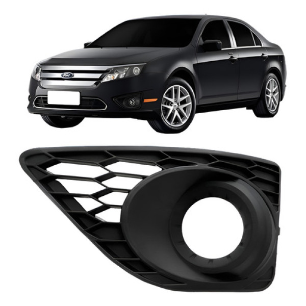 Moldura Grade Milha Fusion 2010-2012 Tela Parachoque - Esquerdo