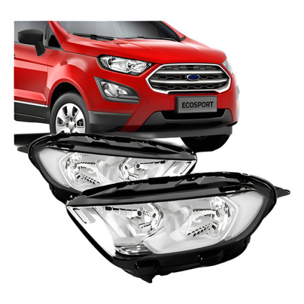 Par Farol Ecosport 2019 2020 Elétrico Com Projetor Sem Led