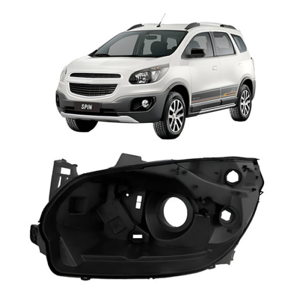 Carcaça Farol Spin 2012 2013 2014 2015 2016 Elétrico