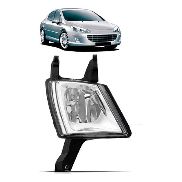 Farol Milha Peugeot 407 2006-2010.