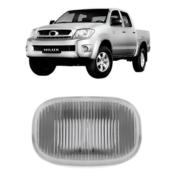 Pisca Lateral Paralama Cristal Hilux 2005 Até 2015