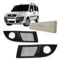 Grade Do Parachoque Moldura Milha Doblo 09 A 2013 Com Furo-
