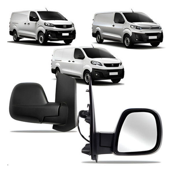 Par Retrovisor Expert Jumpy Scudo 2018 A 2024 Elétrico
