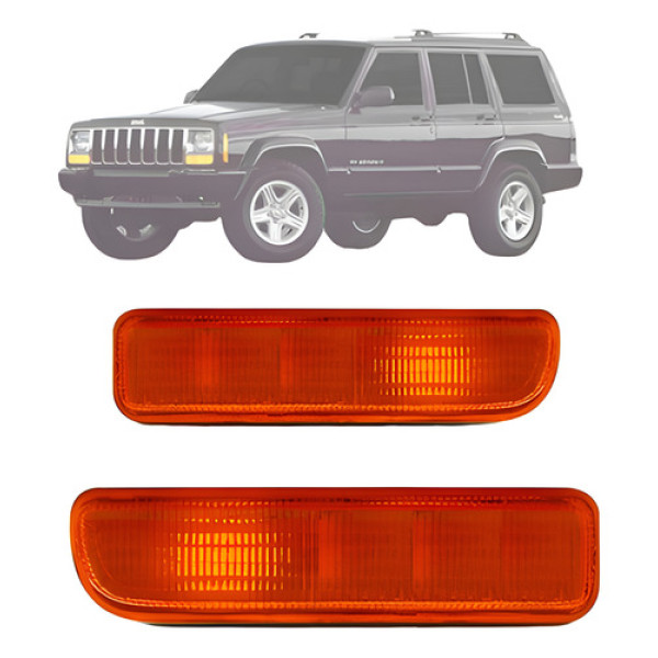 Par Pisca Lanterna Dianteira Cherokee Sport 1997 Até 2002.