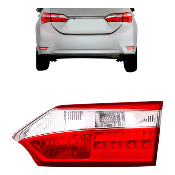 Lanterna Traseira Mala Corolla 2014 2015 2016 2017 Com Led