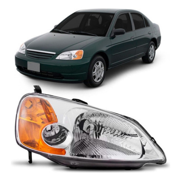 Farol Civic 2001 2002 2003 Elétrico Modelo Original