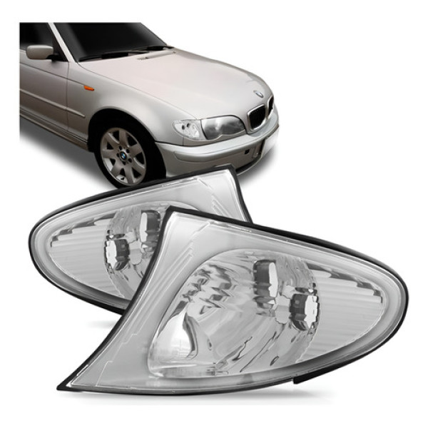 Sinaleira Dianteira Serie 3 02 03 04 05 Cristal Borda Cromad