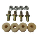 Kit 4 Buchas Coroa Prisioneiro Porca Cg Titan 125 99/ 00/ 08