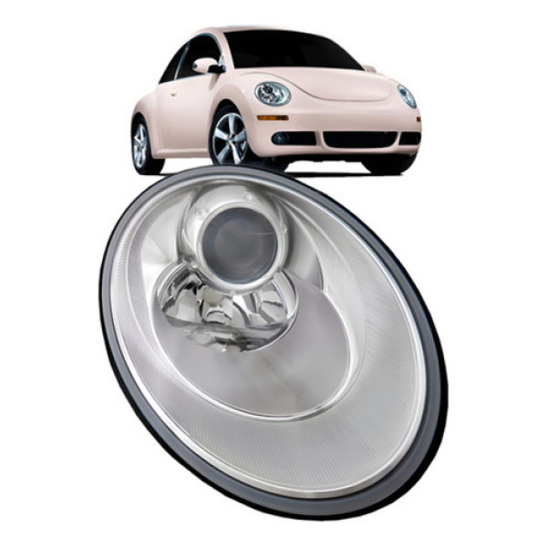 Farol New Beetle 2007 A 2012 Eletrico Sem Motor Direito/passageiro