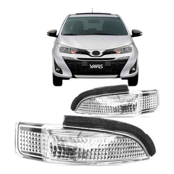 Par Pisca Retrovisor Yaris 2018 2019 20 2021 2022 2023 2024