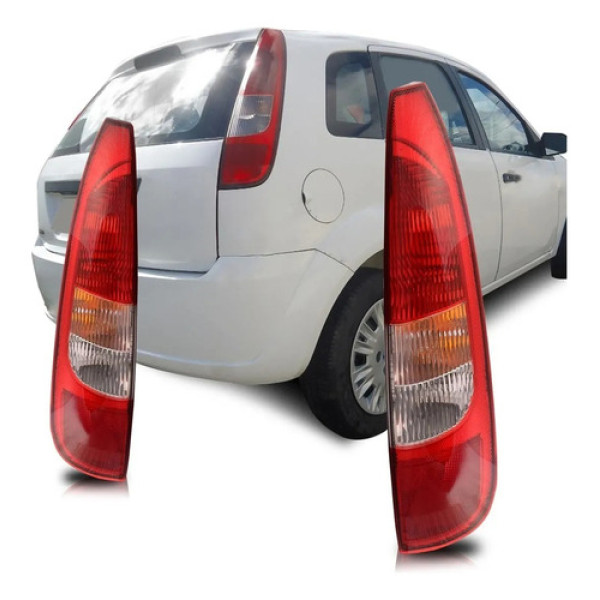 Par Lanterna Traseira Fiesta Hatch 2003 2004 05 2006 Depo